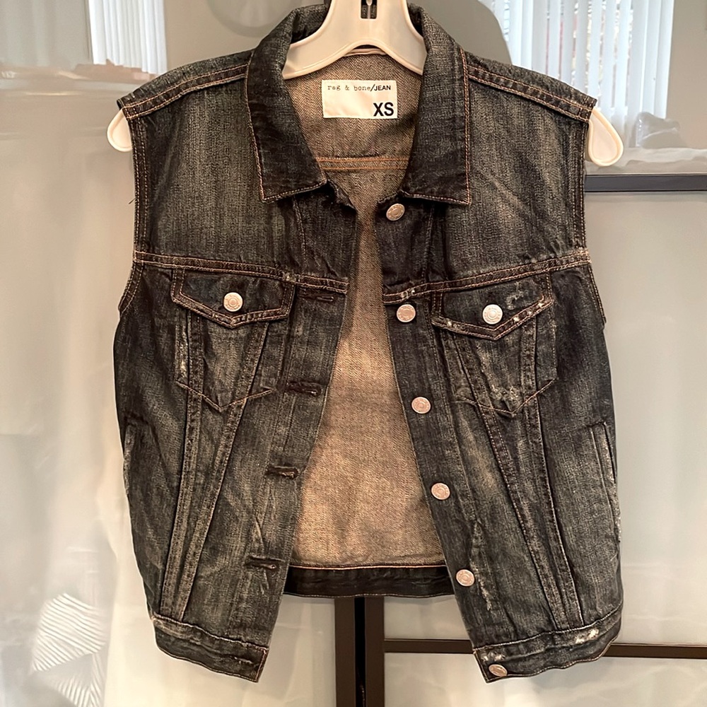 Rag & Bone Denim Vest - Picture 1 of 3